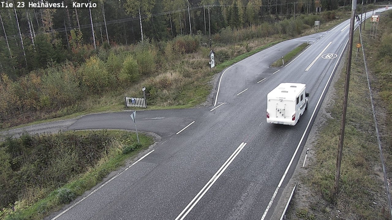 Weather Camera Image Road 23 Heinävesi, Karvio, Heinävesi, Pohjois-Karjala