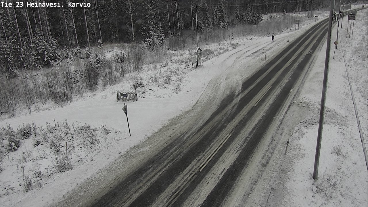 Weather Camera Image Road 23 Heinävesi, Karvio, Heinävesi, Pohjois-Karjala