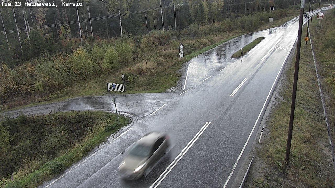 Weather Camera Image Road 23 Heinävesi, Karvio, Heinävesi, Pohjois-Karjala