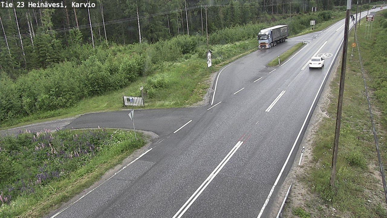 Weather Camera Image Road 23 Heinävesi, Karvio, Heinävesi, Pohjois-Karjala