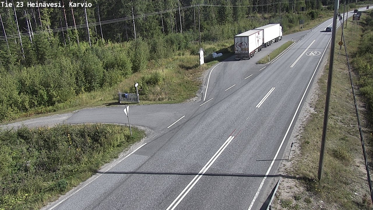 Kelikamerat Kuva Tie 23 Heinävesi, Karvio, Heinävesi, Pohjois-Karjala