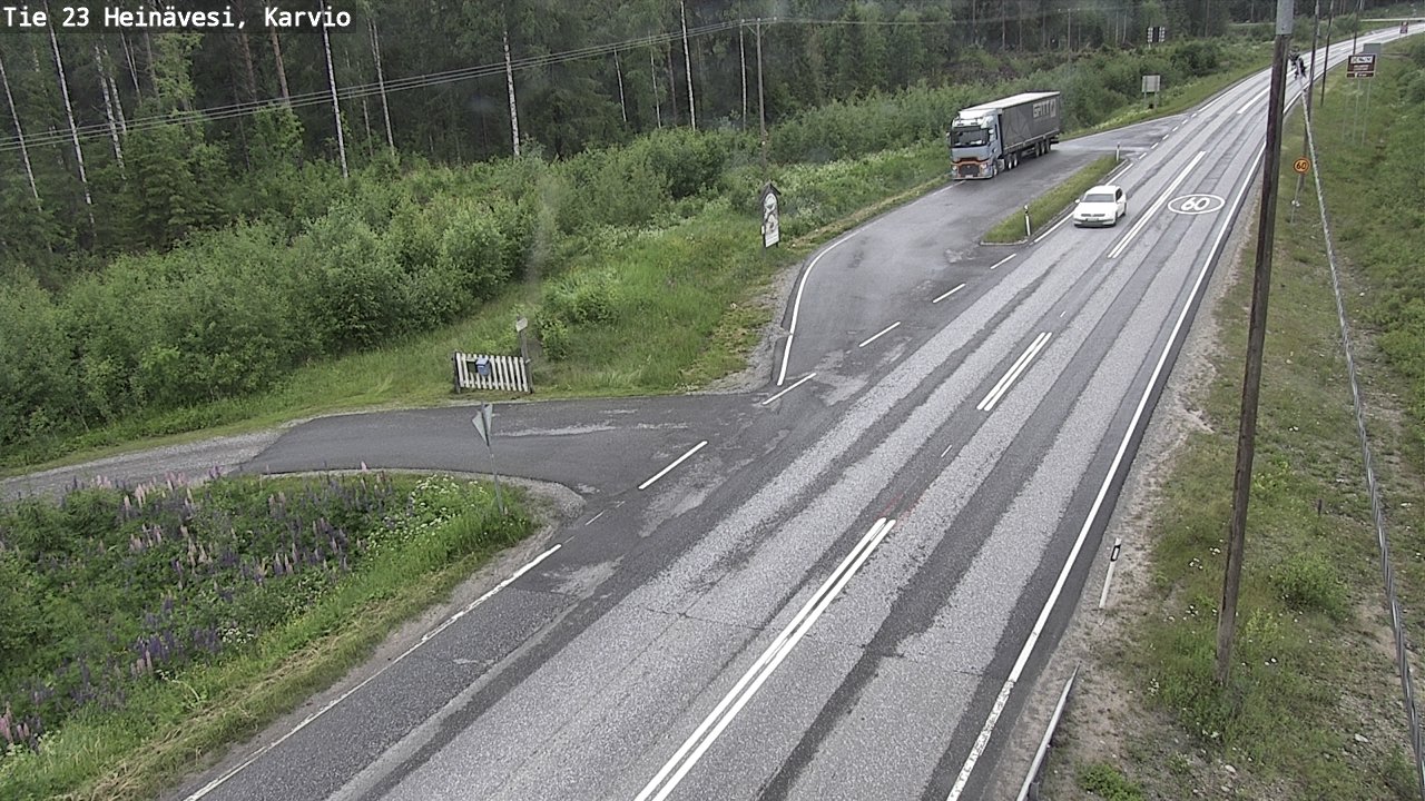 Weather Camera Image Road 23 Heinävesi, Karvio, Heinävesi, Pohjois-Karjala