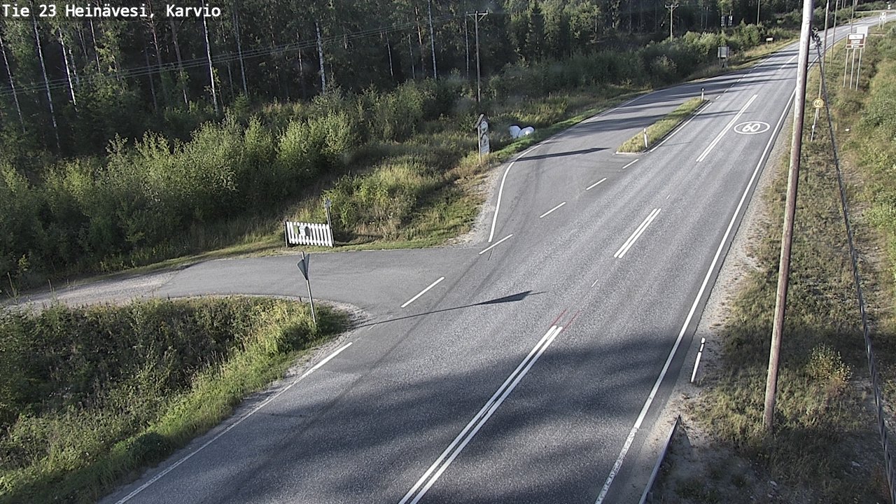 Kelikamerat Kuva Tie 23 Heinävesi, Karvio, Heinävesi, Pohjois-Karjala