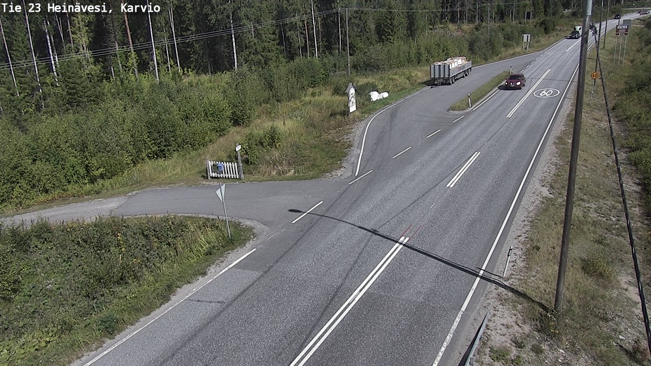 Kelikamerat Kuva Tie 23 Heinävesi, Karvio, Heinävesi, Pohjois-Karjala