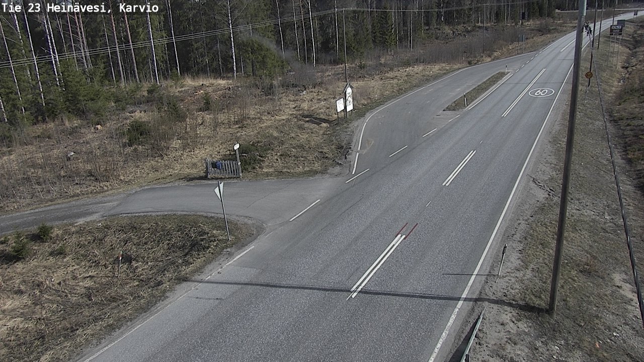 Weather Camera Image Road 23 Heinävesi, Karvio, Heinävesi, Pohjois-Karjala