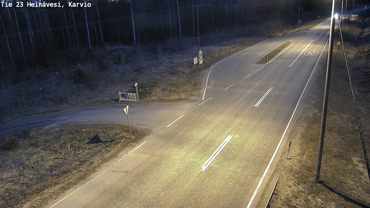 Weather Camera Image Road 23 Heinävesi, Karvio, Heinävesi, Pohjois-Karjala