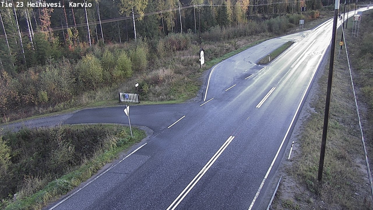 Weather Camera Image Road 23 Heinävesi, Karvio, Heinävesi, Pohjois-Karjala