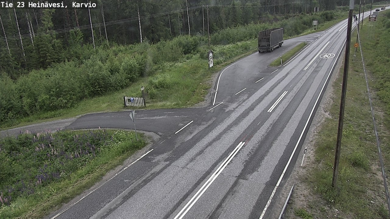 Weather Camera Image Väg 23 Heinävesi, Karvio, Heinävesi, Pohjois-Karjala