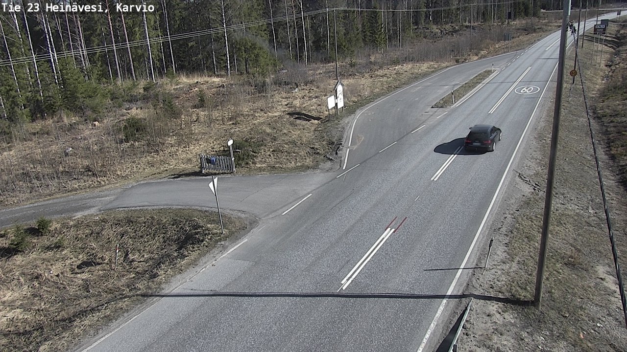 Weather Camera Image Road 23 Heinävesi, Karvio, Heinävesi, Pohjois-Karjala