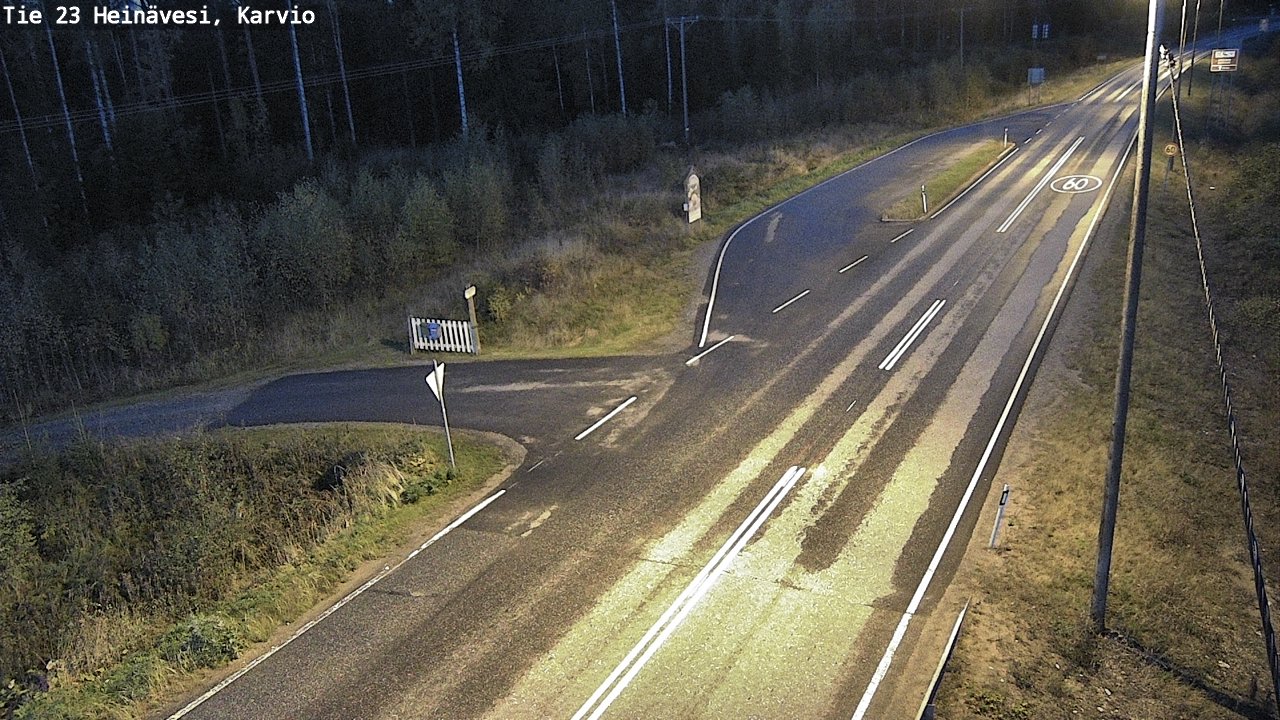 Weather Camera Image Road 23 Heinävesi, Karvio, Heinävesi, Pohjois-Karjala