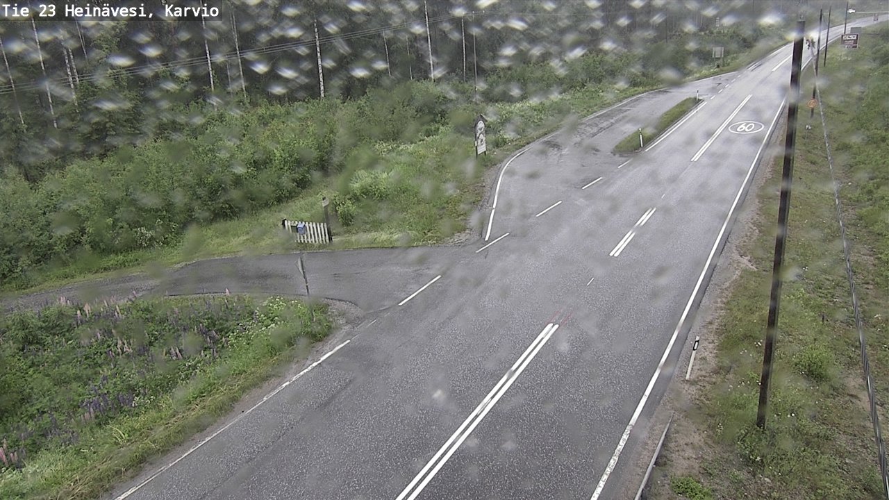 Weather Camera Image Väg 23 Heinävesi, Karvio, Heinävesi, Pohjois-Karjala