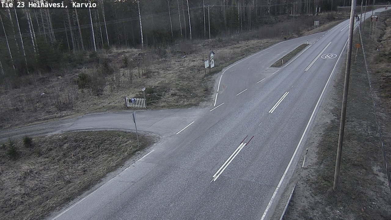 Weather Camera Image Road 23 Heinävesi, Karvio, Heinävesi, Pohjois-Karjala