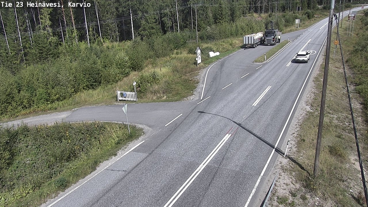 Kelikamerat Kuva Tie 23 Heinävesi, Karvio, Heinävesi, Pohjois-Karjala