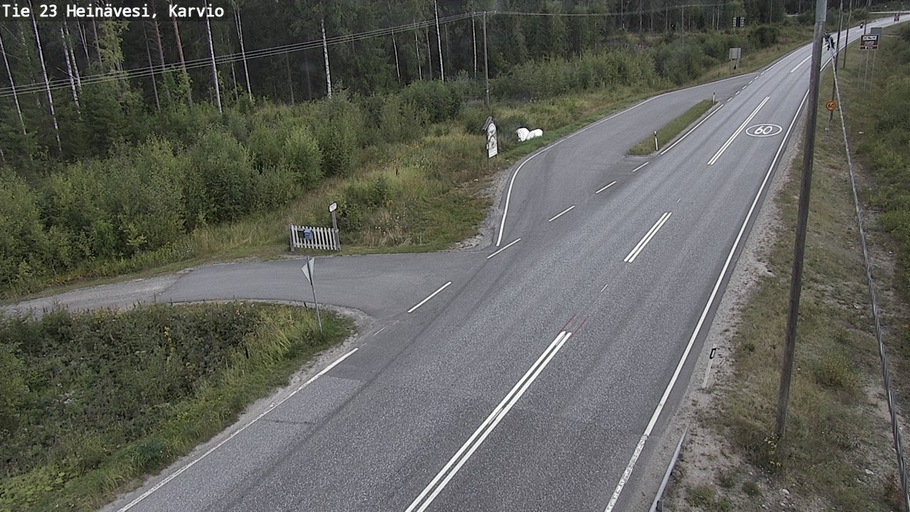 Weather Camera Image Road 23 Heinävesi, Karvio, Heinävesi, Pohjois-Karjala
