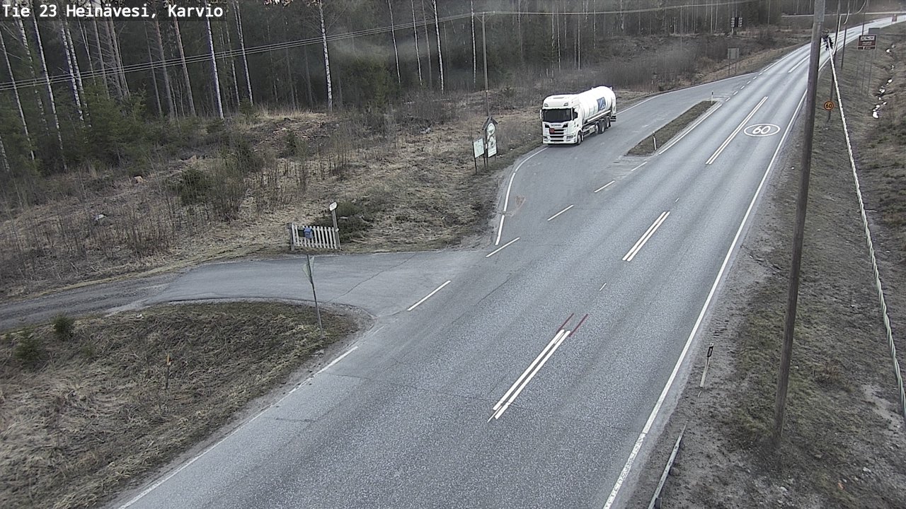 Weather Camera Image Road 23 Heinävesi, Karvio, Heinävesi, Pohjois-Karjala