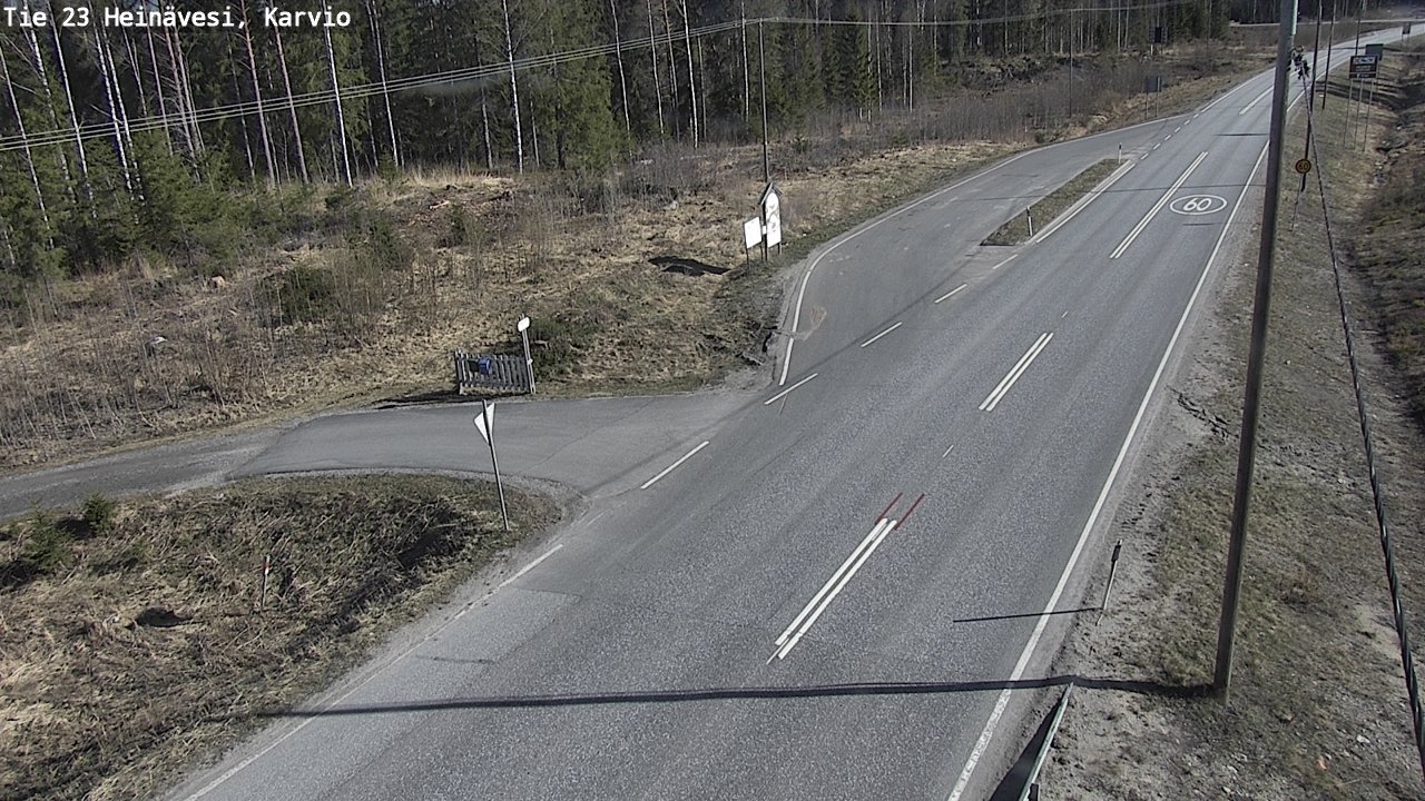 Weather Camera Image Road 23 Heinävesi, Karvio, Heinävesi, Pohjois-Karjala