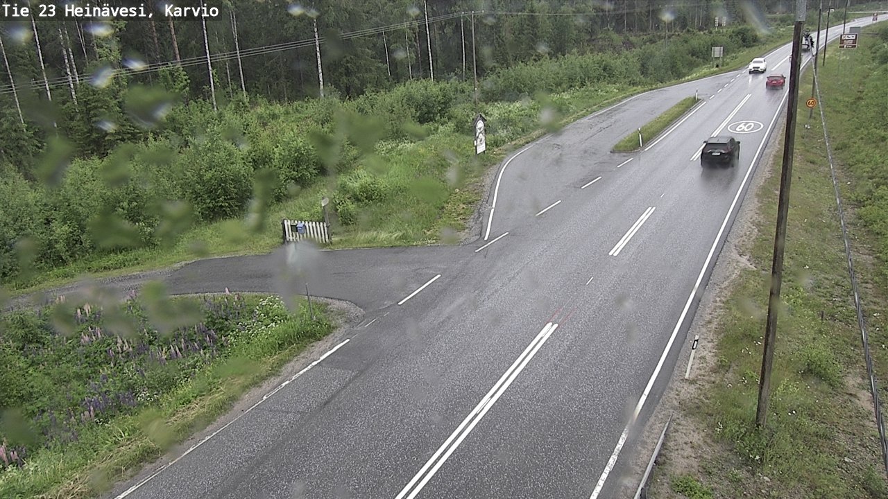 Weather Camera Image Väg 23 Heinävesi, Karvio, Heinävesi, Pohjois-Karjala