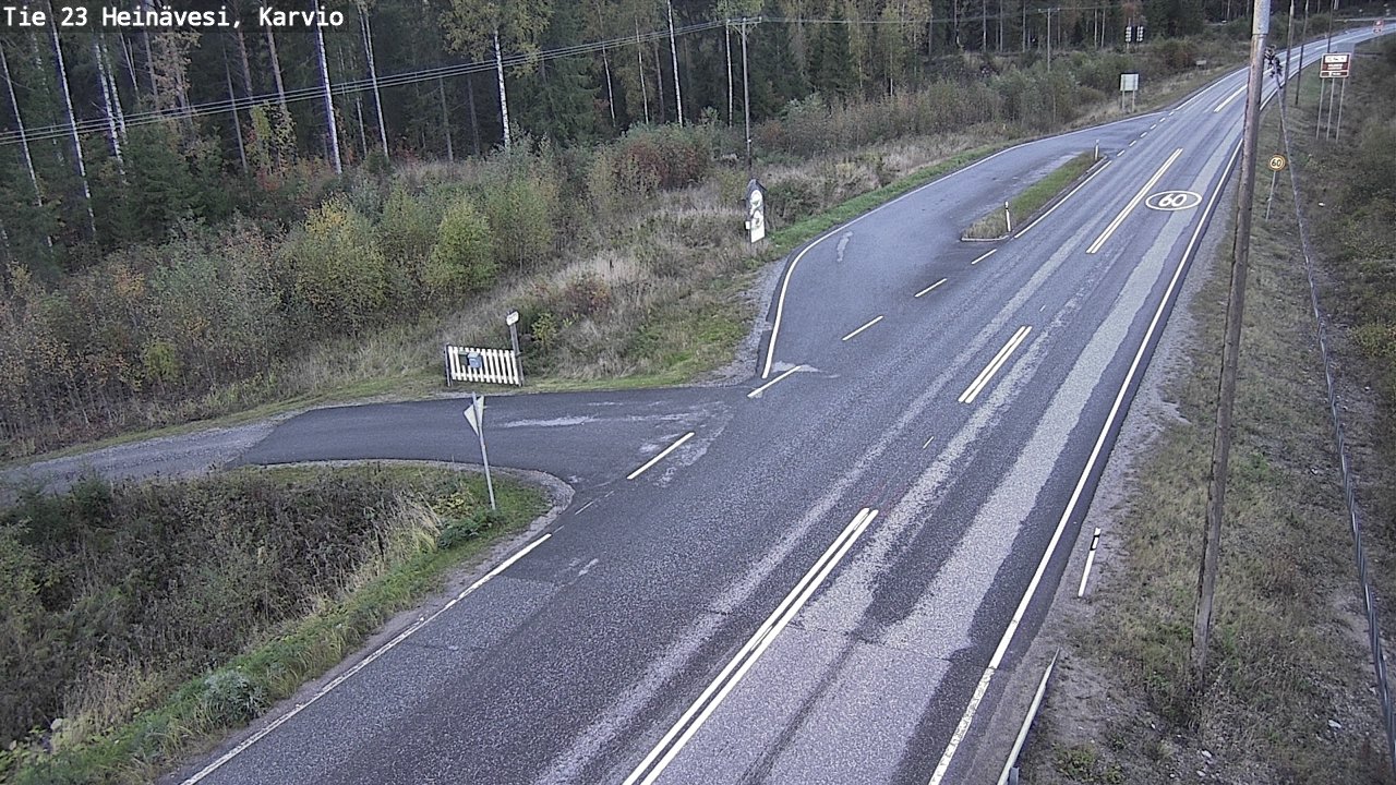 Weather Camera Image Road 23 Heinävesi, Karvio, Heinävesi, Pohjois-Karjala