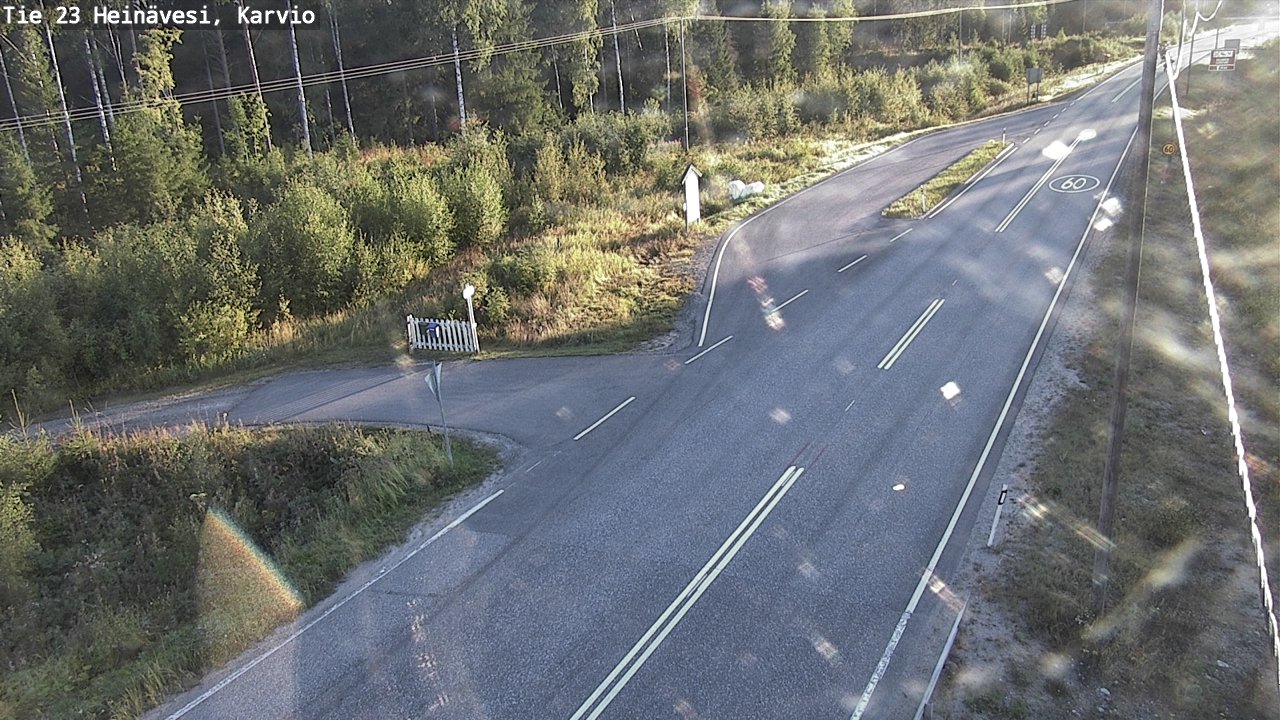 Weather Camera Image Road 23 Heinävesi, Karvio, Heinävesi, Pohjois-Karjala
