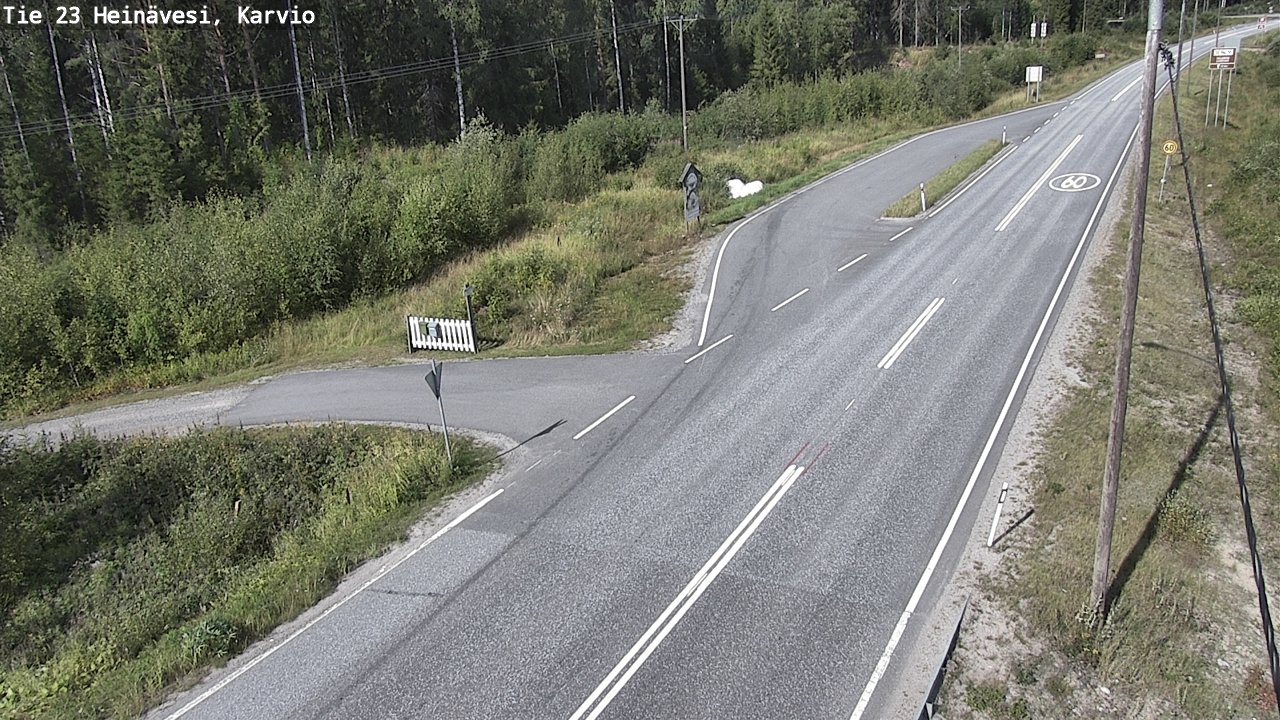 Kelikamerat Kuva Tie 23 Heinävesi, Karvio, Heinävesi, Pohjois-Karjala