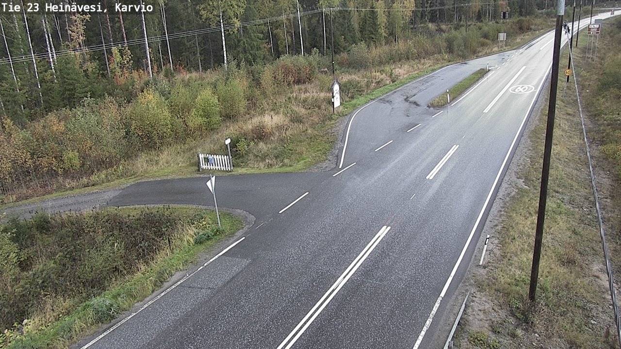 Weather Camera Image Road 23 Heinävesi, Karvio, Heinävesi, Pohjois-Karjala