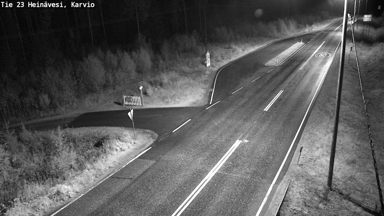 Weather Camera Image Road 23 Heinävesi, Karvio, Heinävesi, Pohjois-Karjala