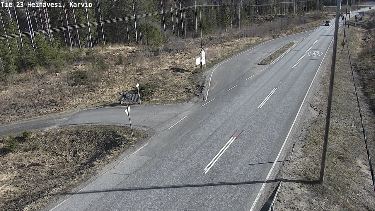 Weather Camera Image Road 23 Heinävesi, Karvio, Heinävesi, Pohjois-Karjala
