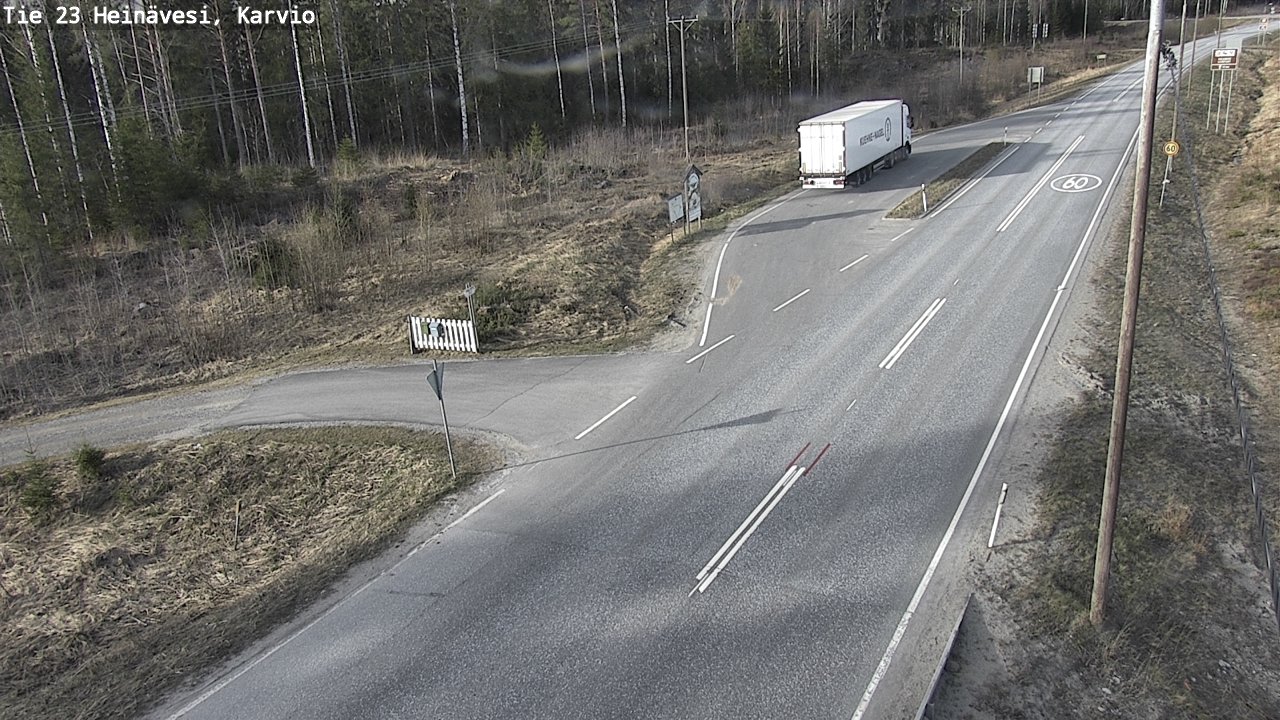 Weather Camera Image Road 23 Heinävesi, Karvio, Heinävesi, Pohjois-Karjala