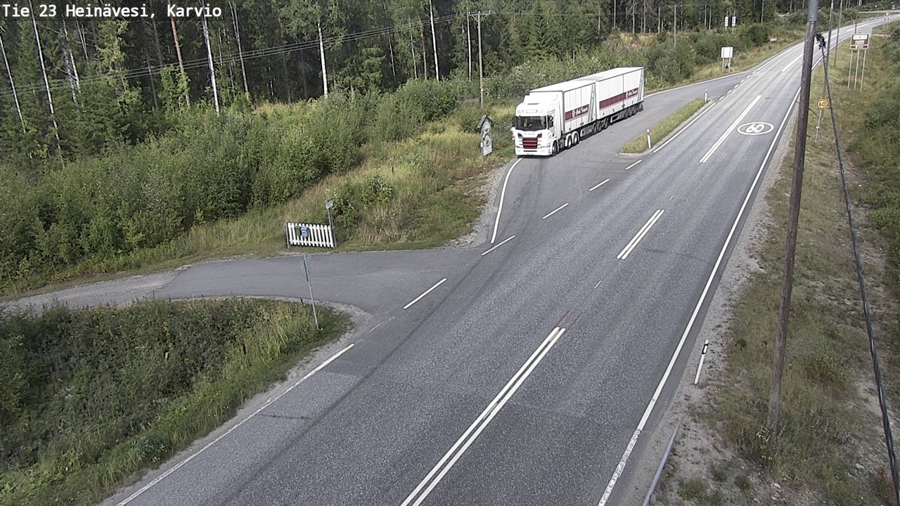 Kelikamerat Kuva Tie 23 Heinävesi, Karvio, Heinävesi, Pohjois-Karjala