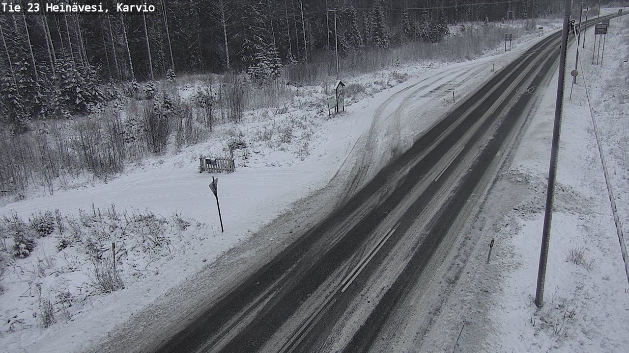 Weather Camera Image Road 23 Heinävesi, Karvio, Heinävesi, Pohjois-Karjala