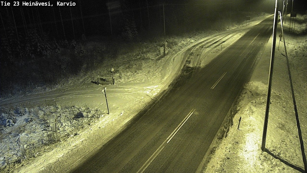 Weather Camera Image Road 23 Heinävesi, Karvio, Heinävesi, Pohjois-Karjala