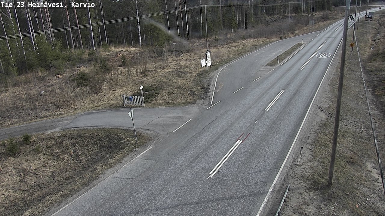 Weather Camera Image Road 23 Heinävesi, Karvio, Heinävesi, Pohjois-Karjala