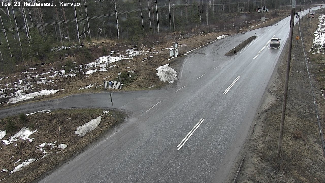 Weather Camera Image Road 23 Heinävesi, Karvio, Heinävesi, Pohjois-Karjala