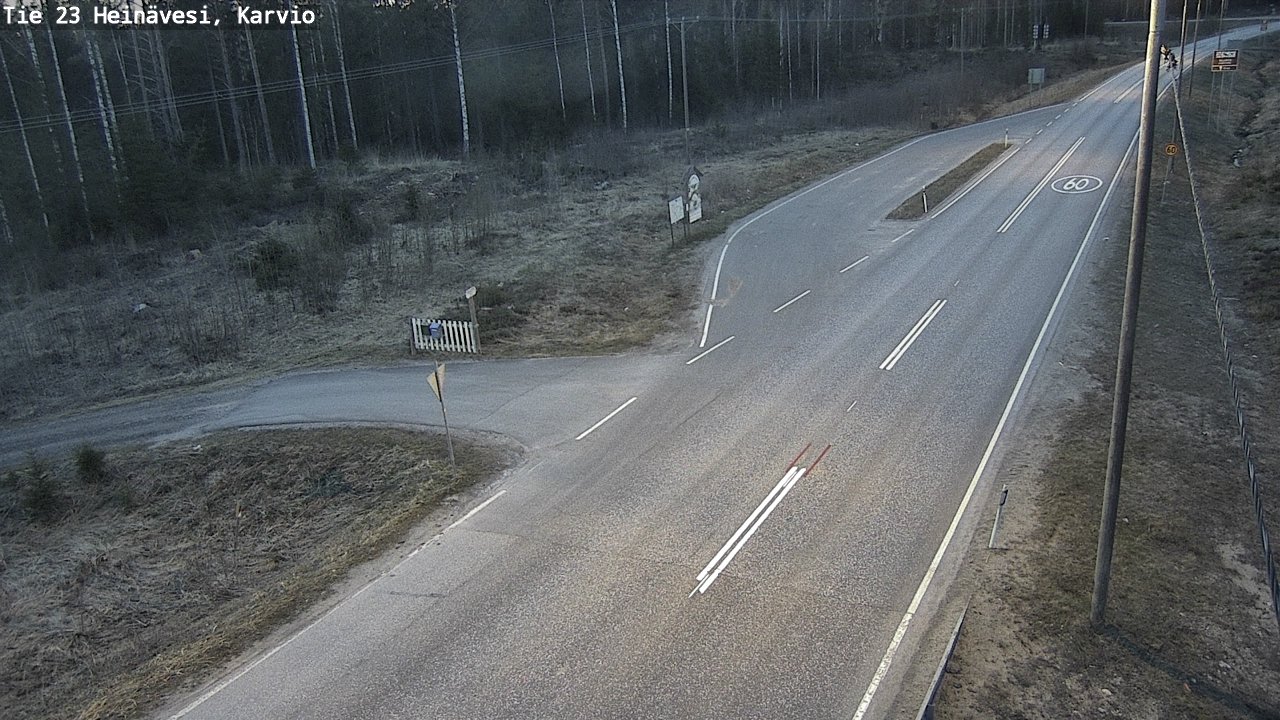 Weather Camera Image Road 23 Heinävesi, Karvio, Heinävesi, Pohjois-Karjala