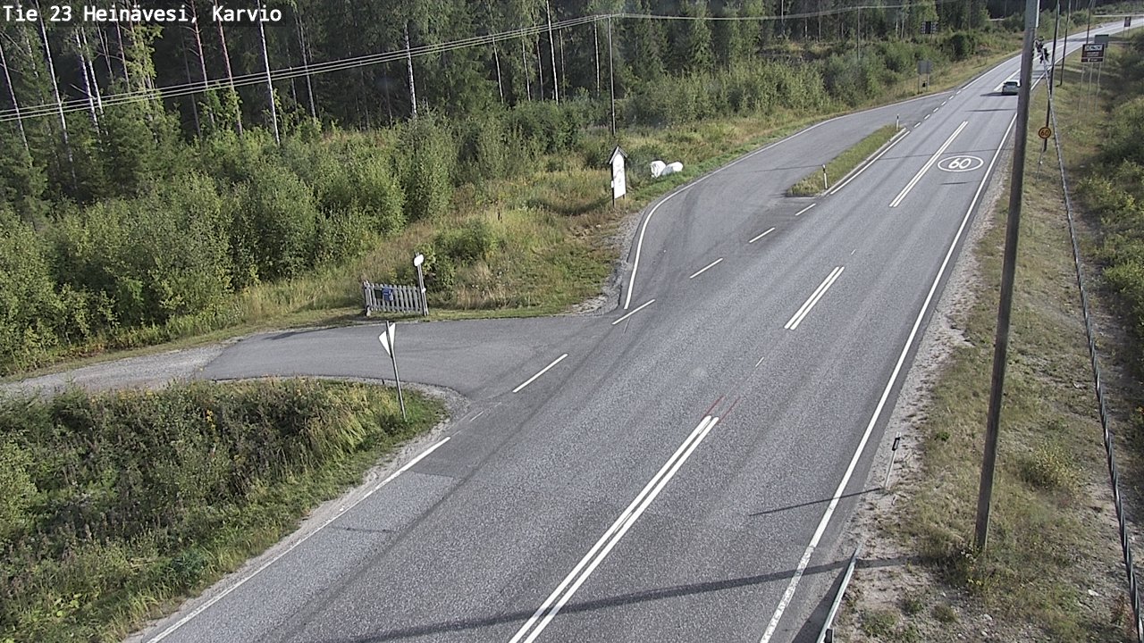 Weather Camera Image Road 23 Heinävesi, Karvio, Heinävesi, Pohjois-Karjala