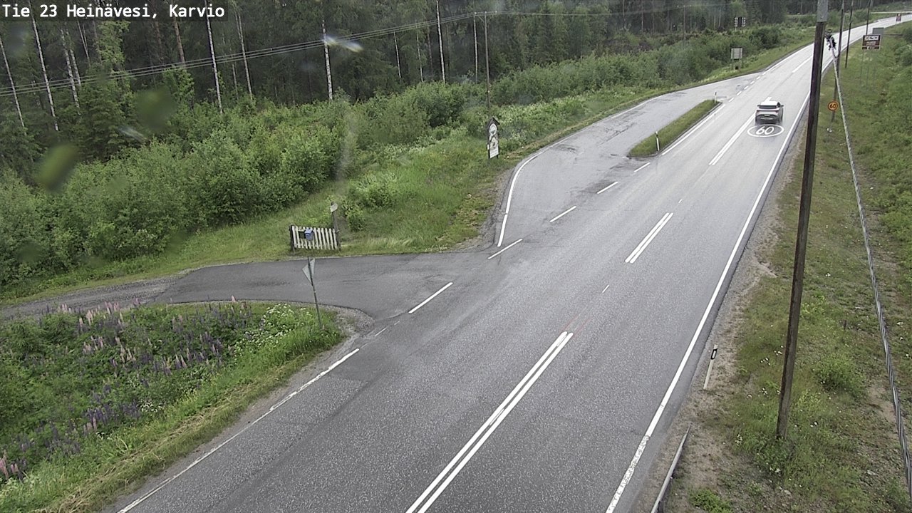 Weather Camera Image Väg 23 Heinävesi, Karvio, Heinävesi, Pohjois-Karjala
