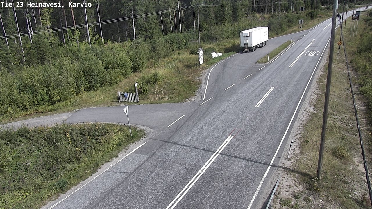 Kelikamerat Kuva Tie 23 Heinävesi, Karvio, Heinävesi, Pohjois-Karjala
