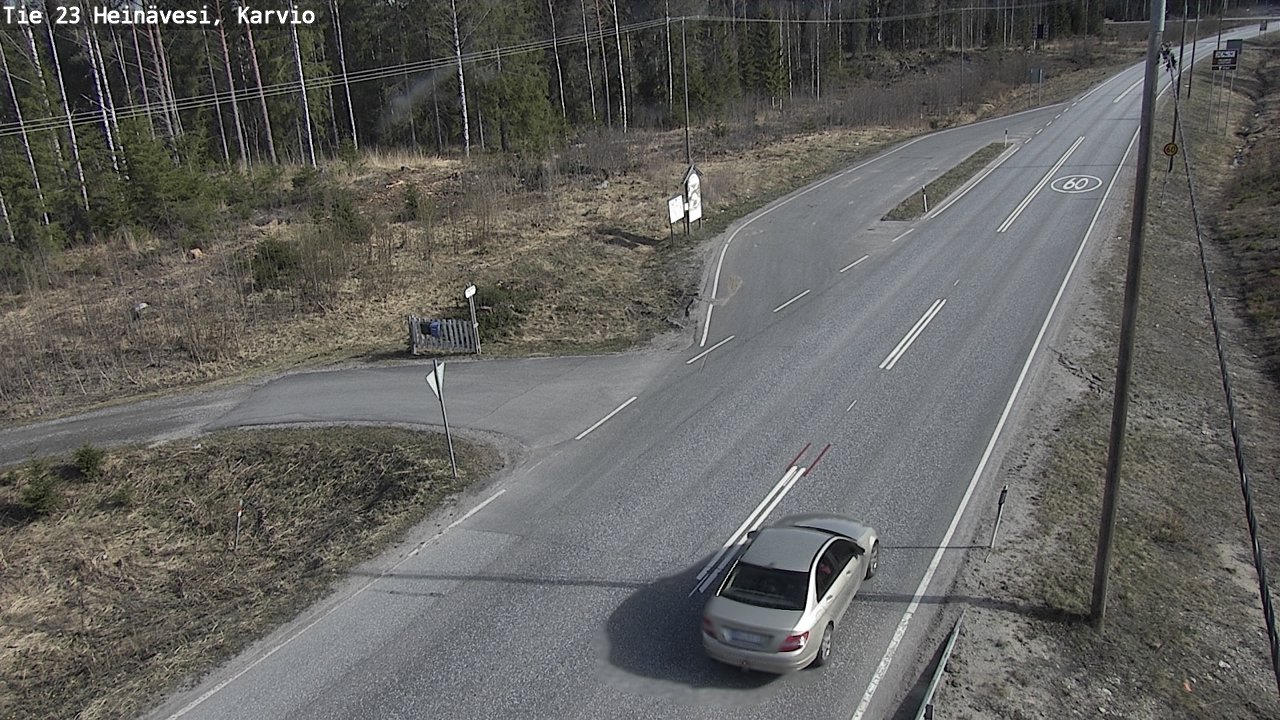 Weather Camera Image Road 23 Heinävesi, Karvio, Heinävesi, Pohjois-Karjala