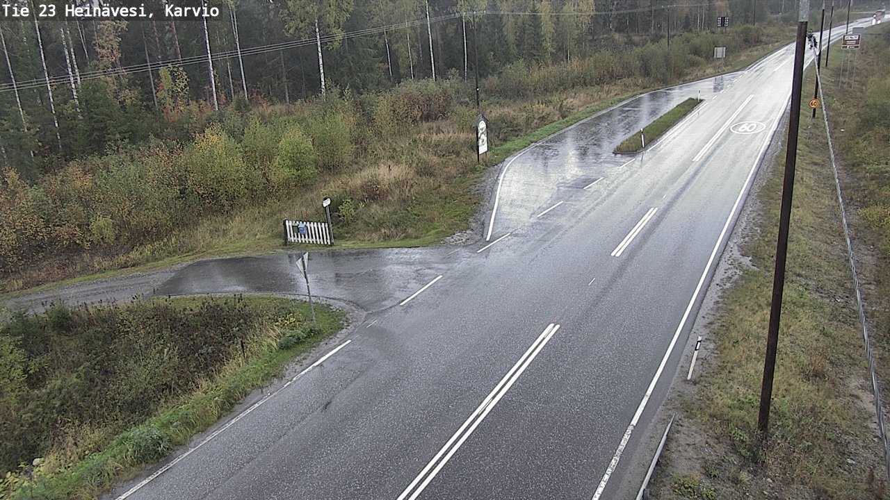 Weather Camera Image Road 23 Heinävesi, Karvio, Heinävesi, Pohjois-Karjala