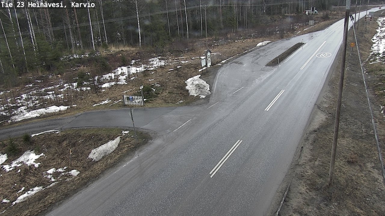 Weather Camera Image Road 23 Heinävesi, Karvio, Heinävesi, Pohjois-Karjala
