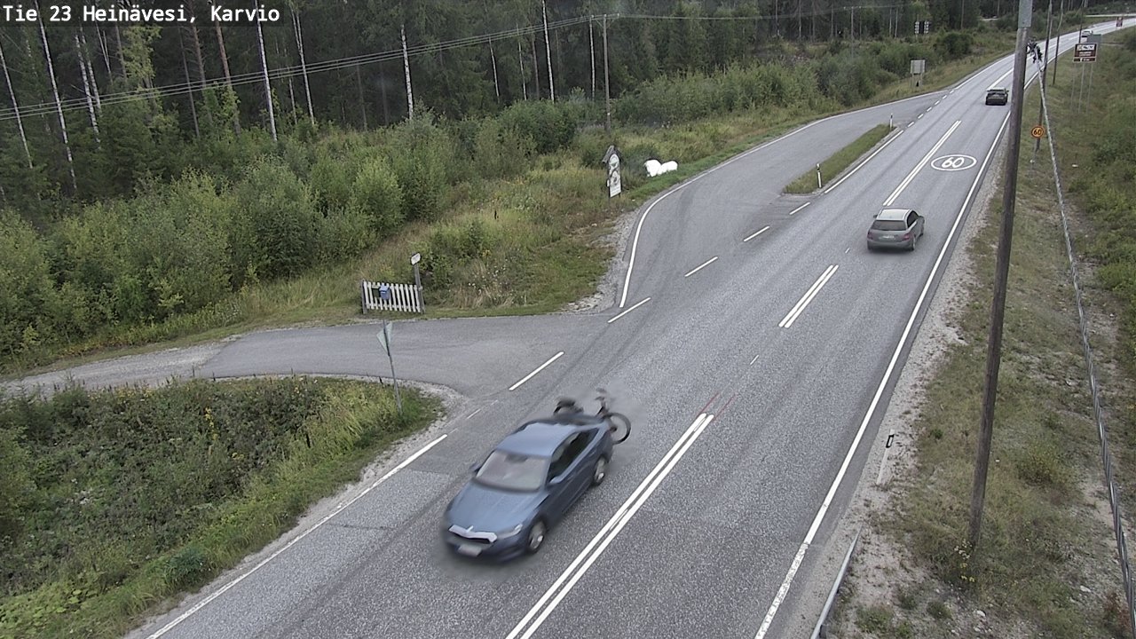 Weather Camera Image Road 23 Heinävesi, Karvio, Heinävesi, Pohjois-Karjala