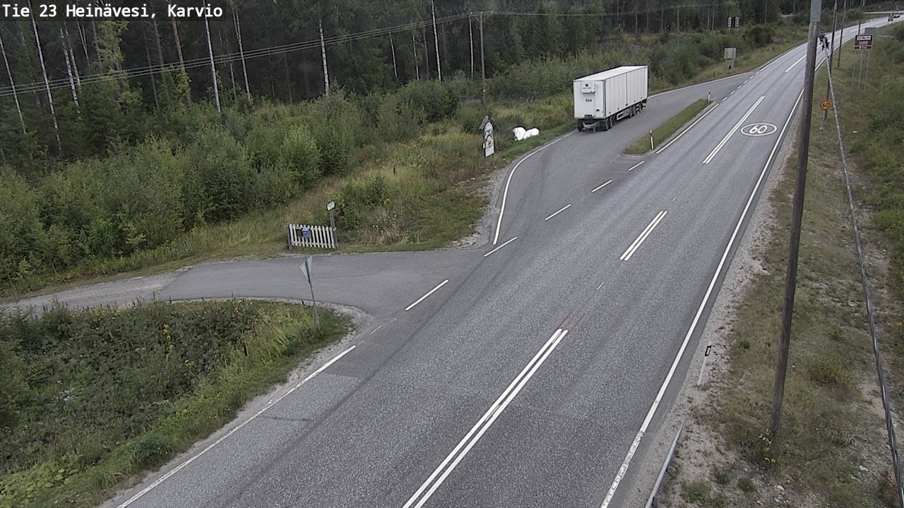 Weather Camera Image Road 23 Heinävesi, Karvio, Heinävesi, Pohjois-Karjala