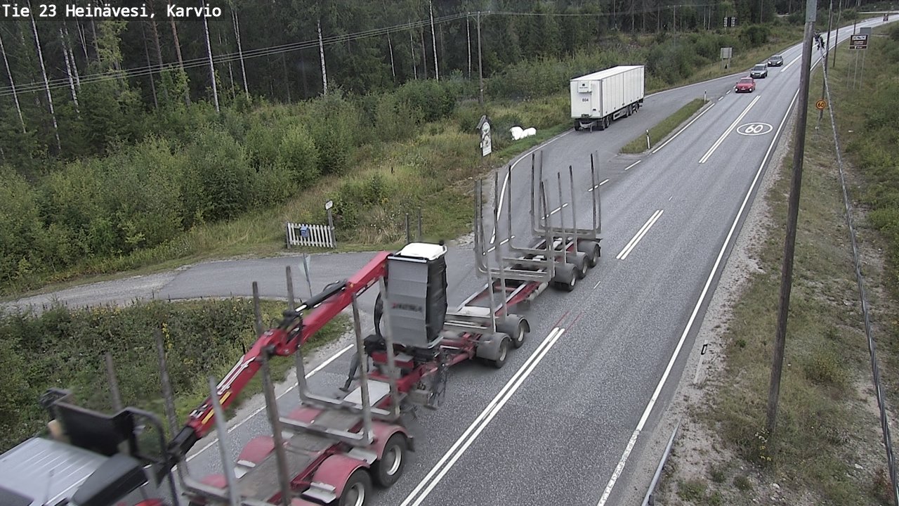 Weather Camera Image Road 23 Heinävesi, Karvio, Heinävesi, Pohjois-Karjala