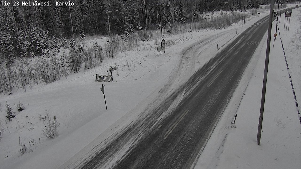 Weather Camera Image Road 23 Heinävesi, Karvio, Heinävesi, Pohjois-Karjala