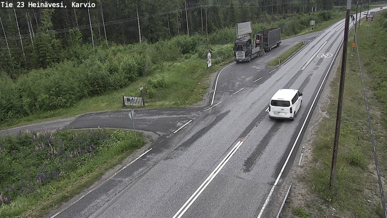 Weather Camera Image Väg 23 Heinävesi, Karvio, Heinävesi, Pohjois-Karjala