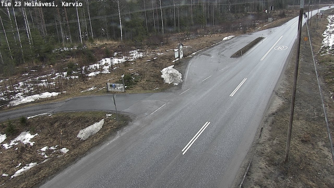 Weather Camera Image Road 23 Heinävesi, Karvio, Heinävesi, Pohjois-Karjala