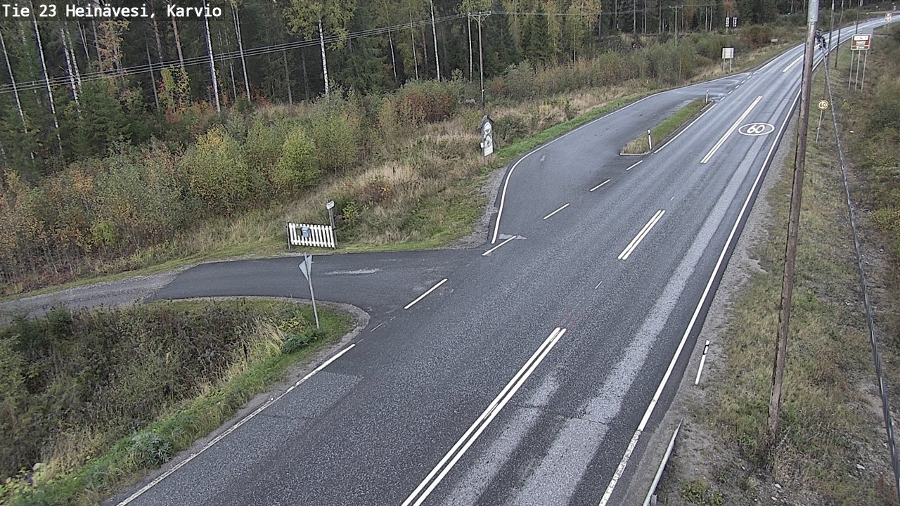 Weather Camera Image Road 23 Heinävesi, Karvio, Heinävesi, Pohjois-Karjala