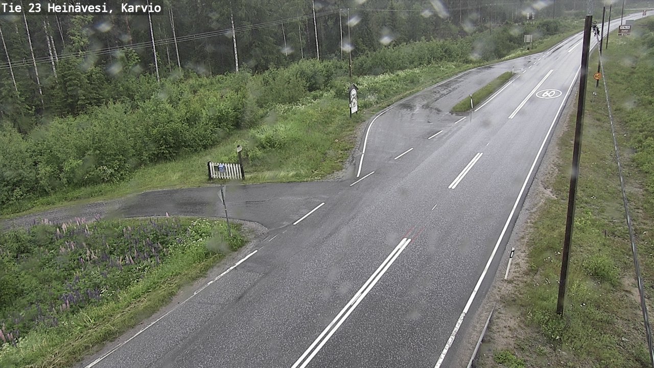Weather Camera Image Väg 23 Heinävesi, Karvio, Heinävesi, Pohjois-Karjala