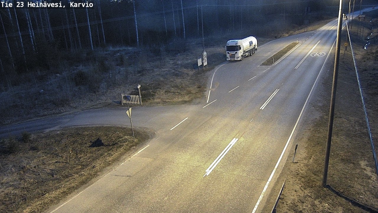 Weather Camera Image Road 23 Heinävesi, Karvio, Heinävesi, Pohjois-Karjala