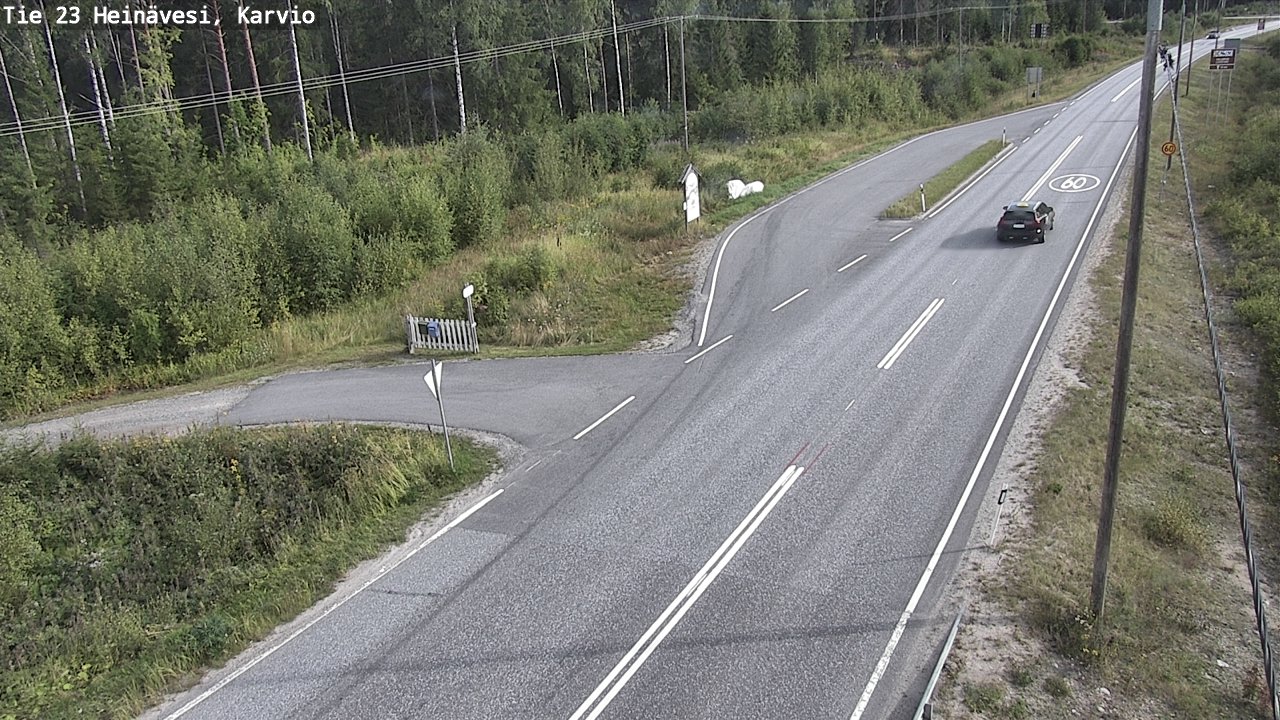 Weather Camera Image Road 23 Heinävesi, Karvio, Heinävesi, Pohjois-Karjala